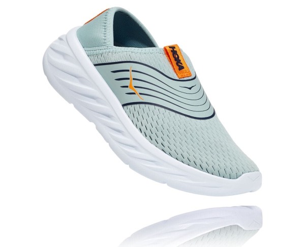 Hoka One One ORA Recovery Shoe Womens UK - Blue / Light Gold Recovery Sandals - UOEBY8236